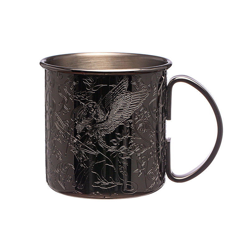 LFGB Edelstahl Weinglas Schwarze Maulbecher für Cocktail Hochzeitsgeschenk Getränke