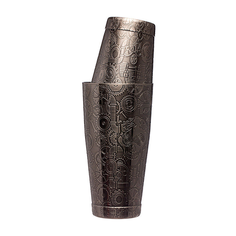 Lebensmittelqualität Schwarzer Cocktail Shaker aus Edelstahl Custom Boston Shaker für Bar Party
