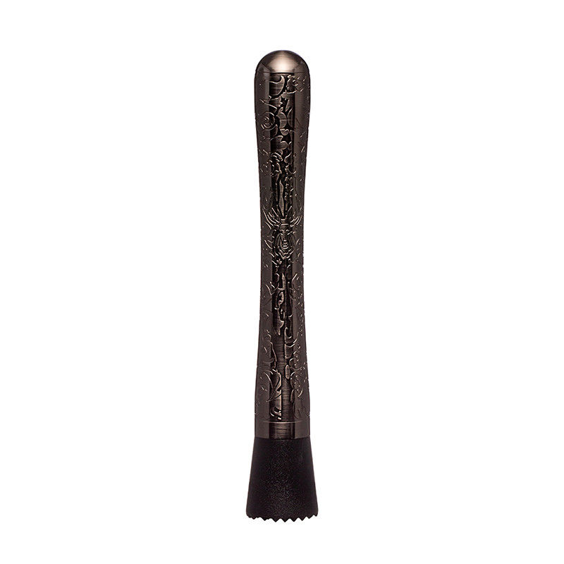 Schwarze Edelstahl-Muddler für Cocktails 8 Zoll Lang 1pc Fruchtbrenner Bar-Werkzeuge für zu Hause