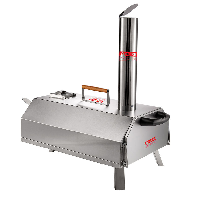 Trapezförmiger Pizzaofen Tragbare Holzherde 54,5*38*18,5cm