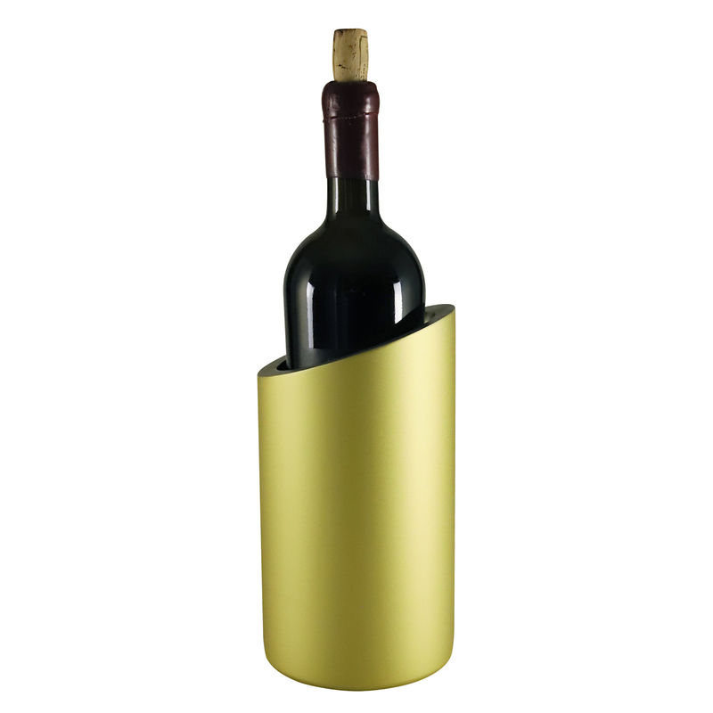 Edelstahl-Doppelwand-Weinflaschen-Kühler Bier-Kühler Champagner-Kühler Eisbehälter