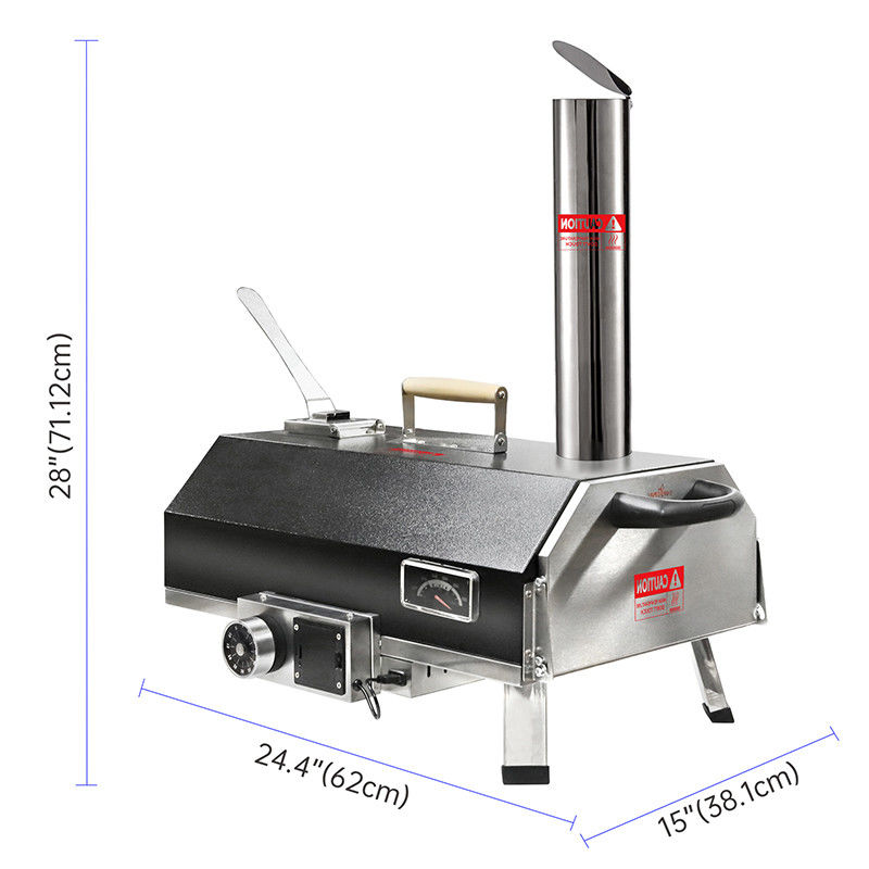 Außen-Pizza-Ofen Holzbrenner Toaster Pizza-Ofen Authentische Steingebäckte Pizzen Für Hinterhof Camping